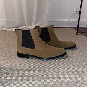 Brown suede Chelsea boots from TOD'S featuring ankle-length.